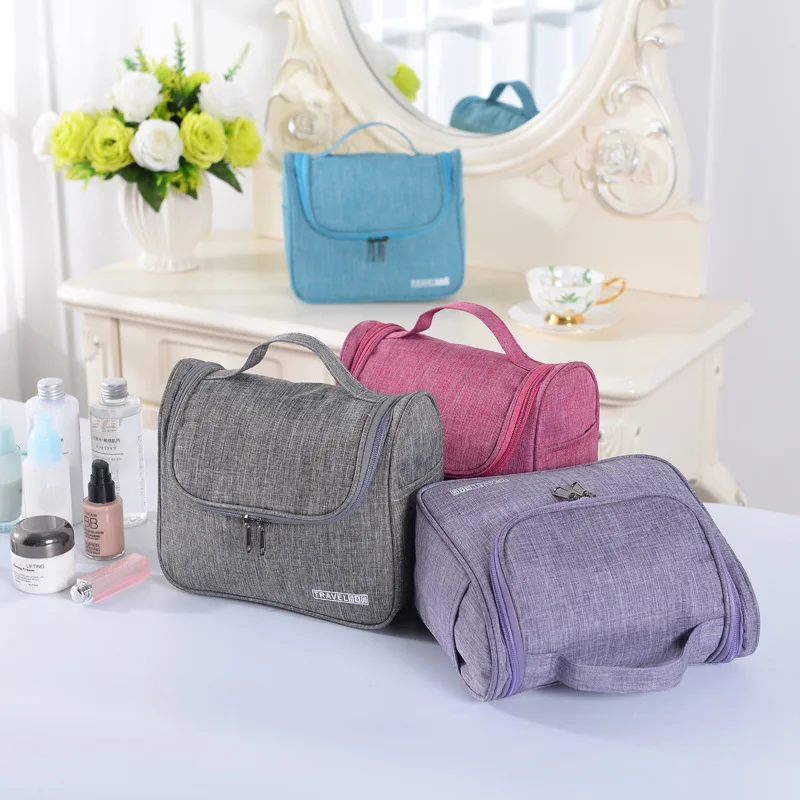 

Portable Unisex Makeup Bag Travel Cosmetic Bag Toiletries Organizer Waterproof Storage Bag Necessities Hanging Bathroom Wash Bag