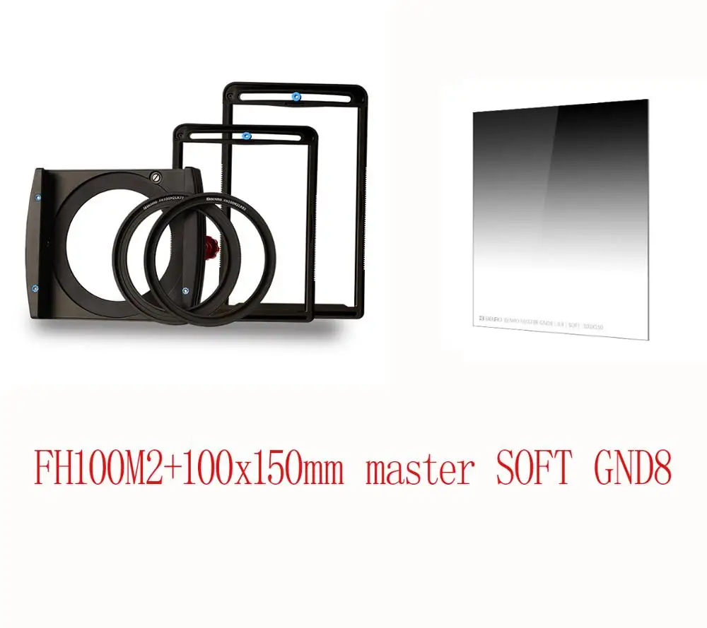 FH100M2 with S GND8 Benro FH100M2 квадратный фильтр системы ND/GND/CPL фильтр держать поддержка установить 3 подставка для фильтра содержит 82/77 разъем - Цвет: FH100M2 with S GND8