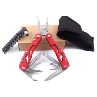 multitools set folding pliers fishing camping survival edc bits gear crimper pocket knife plier wire cutter stripper tool pliers