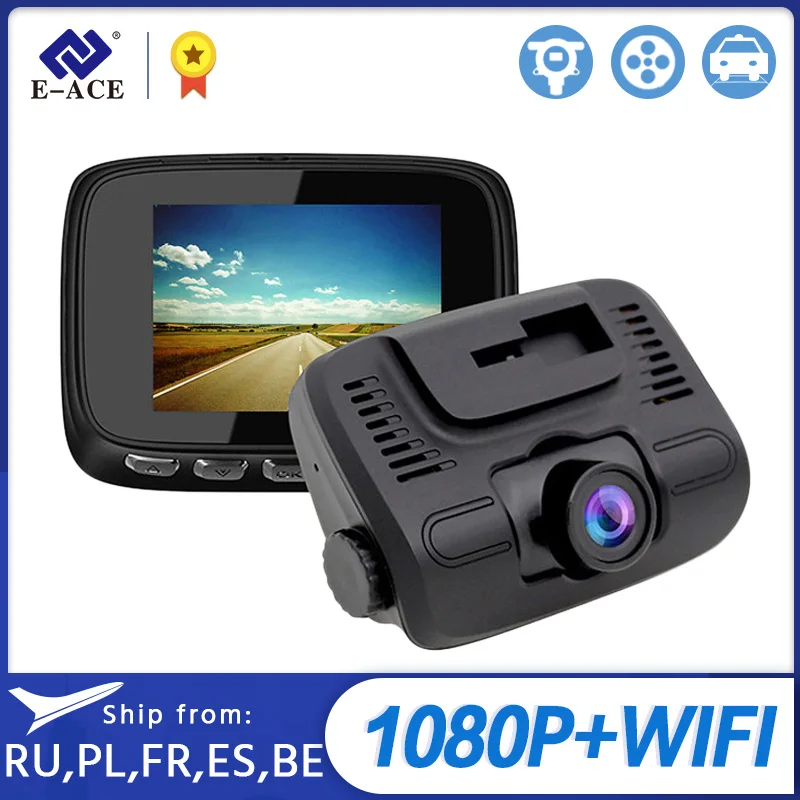 E ACE B24 2 0 дюймов Мини Wifi Автомобильный видеорегистратор Full HD 1080P Автомобильная