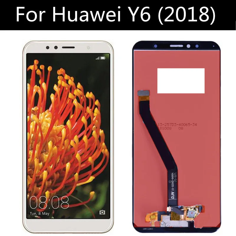 5 7 &quotЖК-монитор для Huawei Y6 2018 ЖК-дисплей + сенсорный экран сборки запасные части