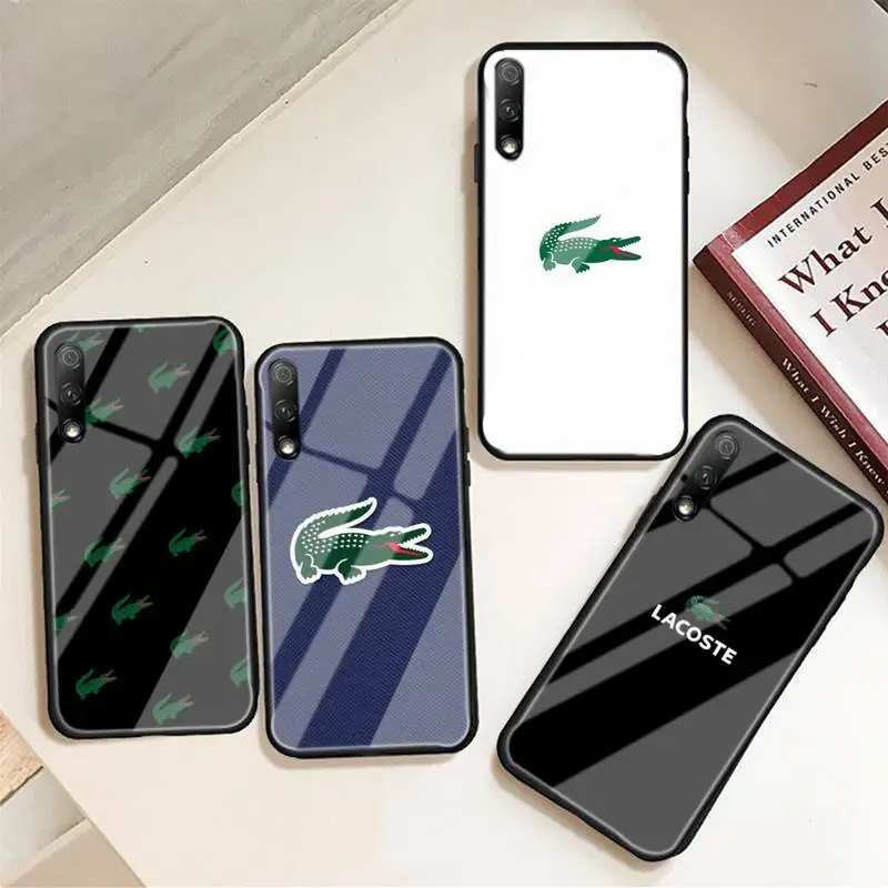 

Phone Case For Huawei P20 30 Pro Mate 30 40Pro Honor 9x 10 30lite Y62019 Tempered Glass Clothing Brand Luxury Stylela-Lacostre