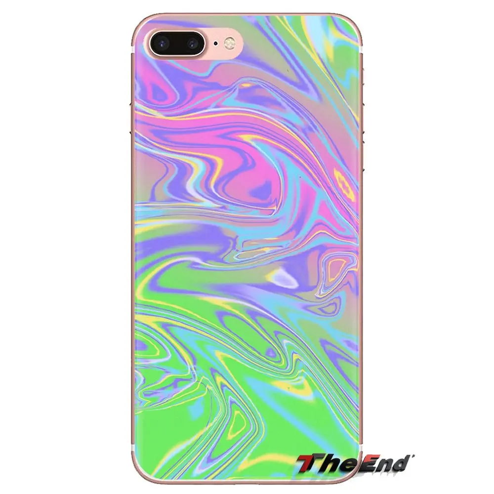 Пастельно-металлик Tumblr силиконовый чехол для iPhone XS Max XR X 4 4S 5 5S 5C SE 6 6S 7 8 плюс samsung