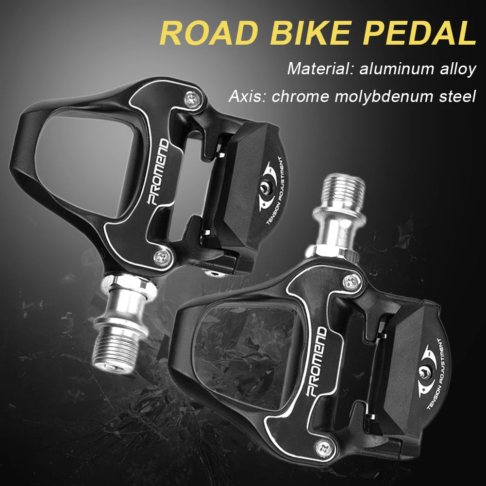 

1Pair Cycling Road Bike Bicycle MTB Self-Locking Pedals with Cleats Aluminum Alloy Road Bike Pedal Bicycle Accessories Anti-skid