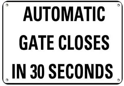 

Автоматическая защелка ворот BIN SHANG за 30 секунд, знак активности, фермерский знак, алюминиевый металлический знак 8X12 дюймов
