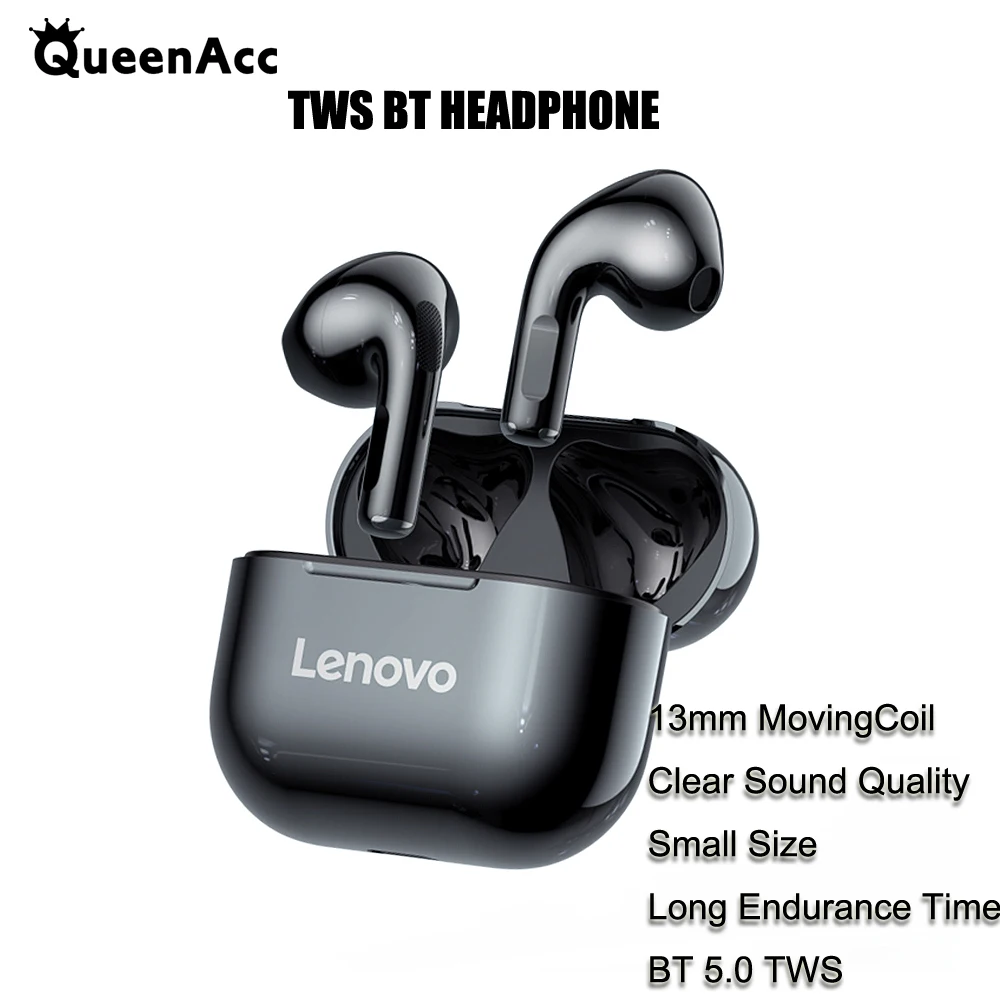 

QueenAcc Lenovo LP40 wireless headphones TWS Bluetooth Earphones Touch Control Sport Headset Stereo Earbuds For Phone Android