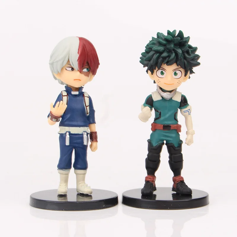 Новинка 8 см 9 шт./компл. рисунок My Hero academic Midoriya Izuku Shouto Todoroki Bakugou Katsuki Kirishima Eijiro Boku |