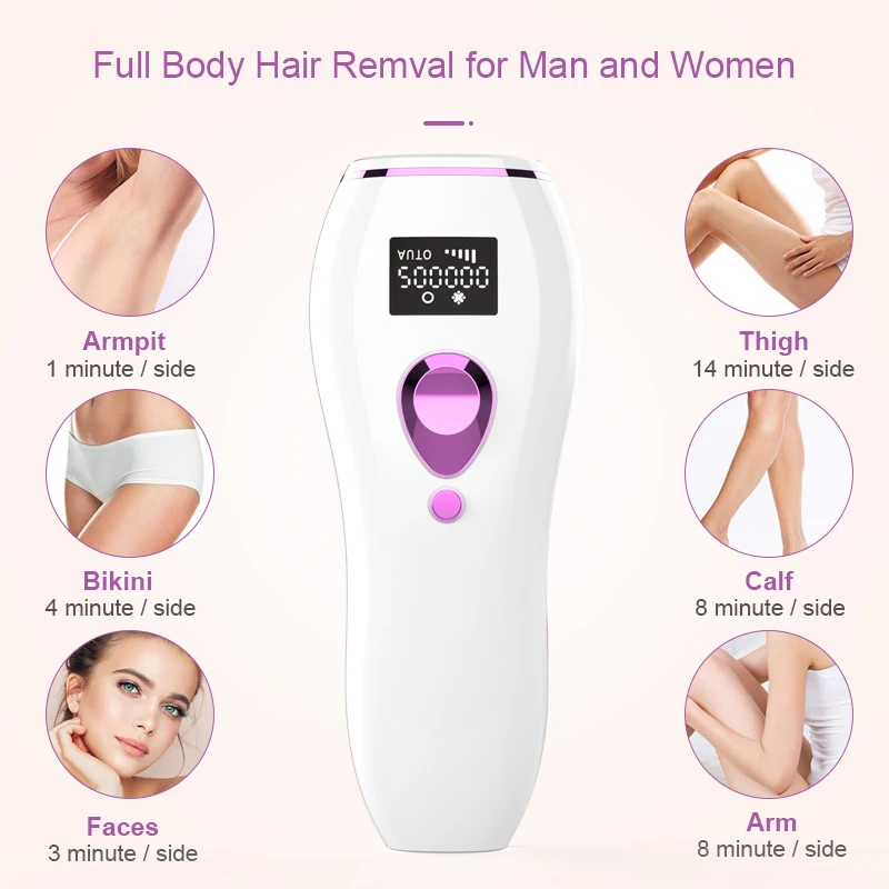 Фотоэпилятор 500000 IPL для удаления волос многофункциональный эпилятор омоложения