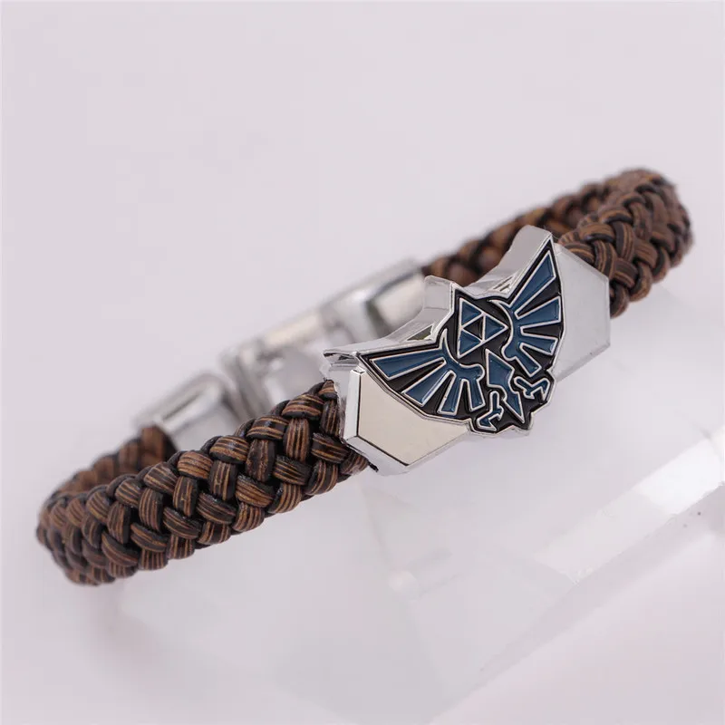 

new pubg Anime The Legend of Zelda Knit Bracelet Cosplay Costumes Accessories Props Black Punk Fashion Bracelets