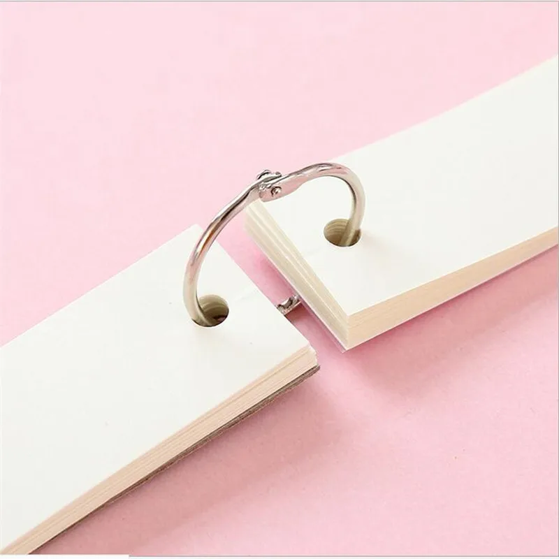 1pcs= 100 sheets thick iron ring notebook loose-leaf portable cute Cute blank message note pad paper small book | Канцтовары для