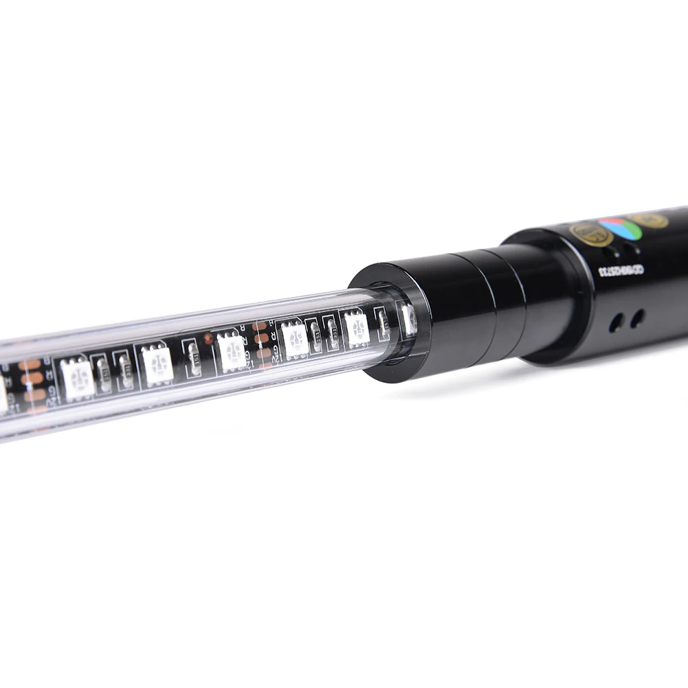 3FT 4FT освещенный RGB кнут со светодиодом антенна с флагом и пультом дистанционного управления для Polaris RZR ATV антенна Whip UTV Quad Sand Дюна Багги Флагштоки