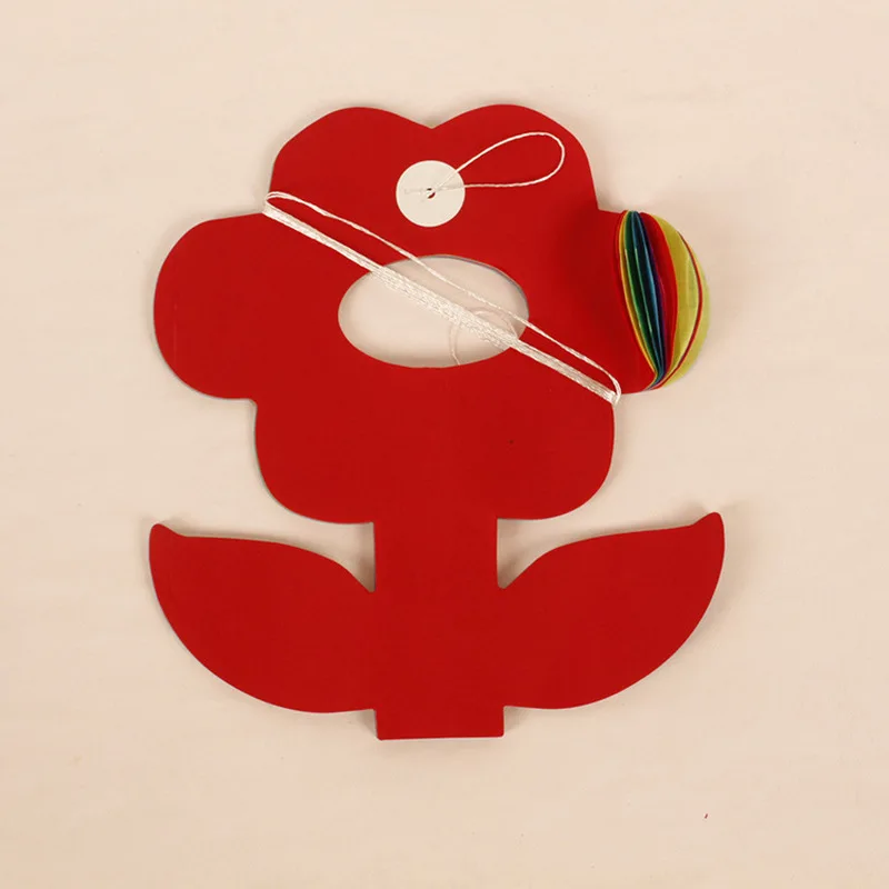 Разноцветные радужные украшения на день рождения набор бумажных вееров цветные