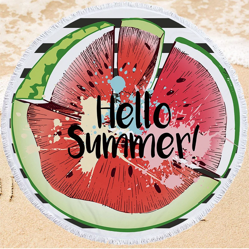Summer Watermelon Series Beach Towel Outdoor Swimming Bath Sport Yoga Pad Camping Picnic Travel |