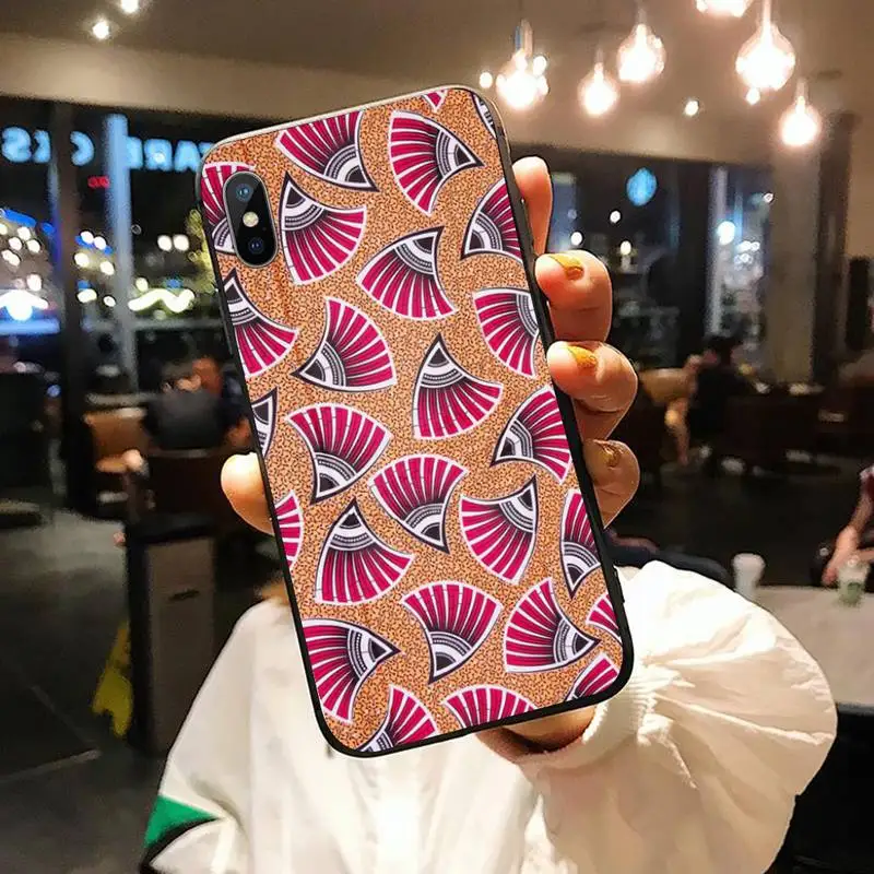 

African style fabric print Printing pattern high quality Phone Case for iPhone 11 12 pro XS MAX 8 7 6 6S Plus X 5S SE 2020 XR
