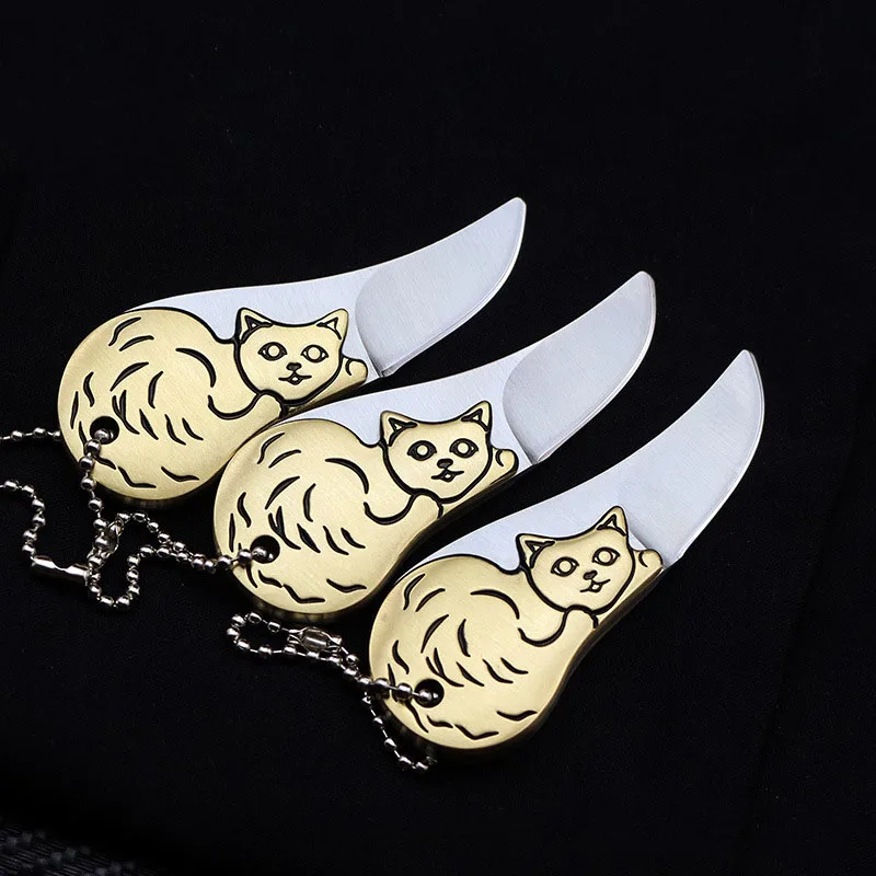 Нож карманный из стали D2 Миниатюрный Складной Клинок с моделями животных