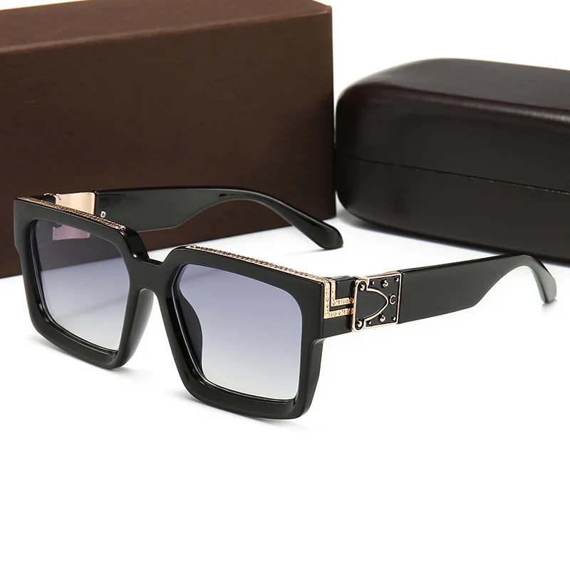 

Солнечные очки ZUEE в ретро стиле UV400 для мужчин и женщин, квадратные модные роскошные брендовые дизайнерские солнечные очки в оправе, для вож...