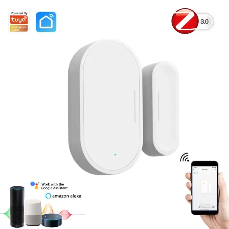

Датчик для умного дома Zigbee, беспроводной магнитный сенсор для дверей и окон, совместим с Alexa Google Home Smart Home