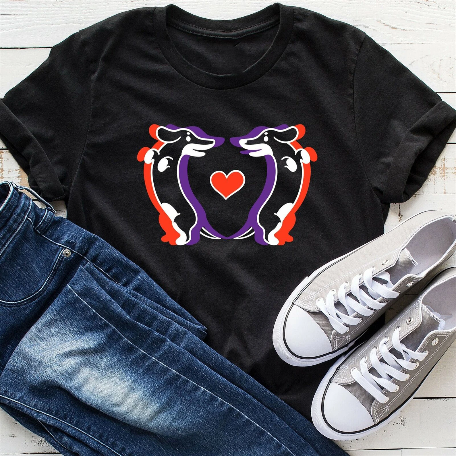 Таксы Love футболка Doxie с надписью Mama таксы подарок собаки L юмористический