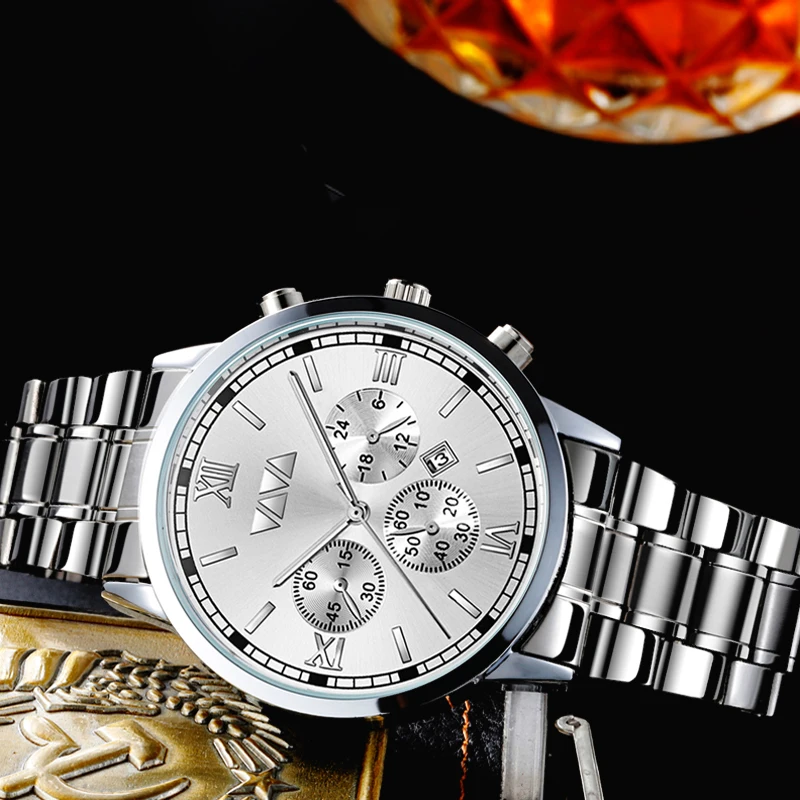 Часы наручные мужские с календарем деловые повседневные Модные Спортивные