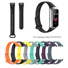 Ремешок силиконовый мягкий для Samsung Galaxy Fit SM-R370, сменный Браслет для умных часов, 1 шт.
