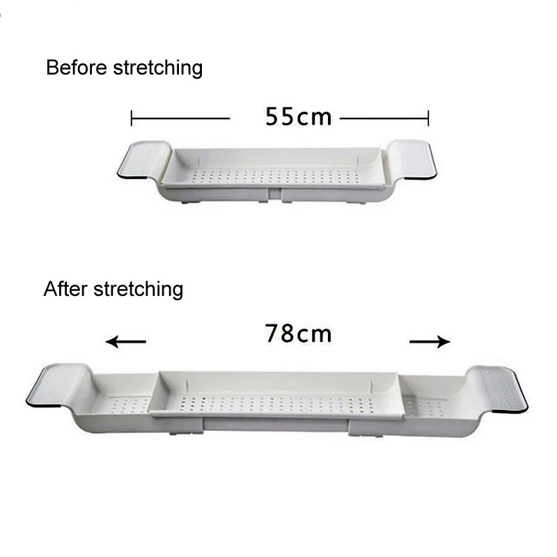 Выдвижная полка для хранения ванны многофункциональные инструменты ванной