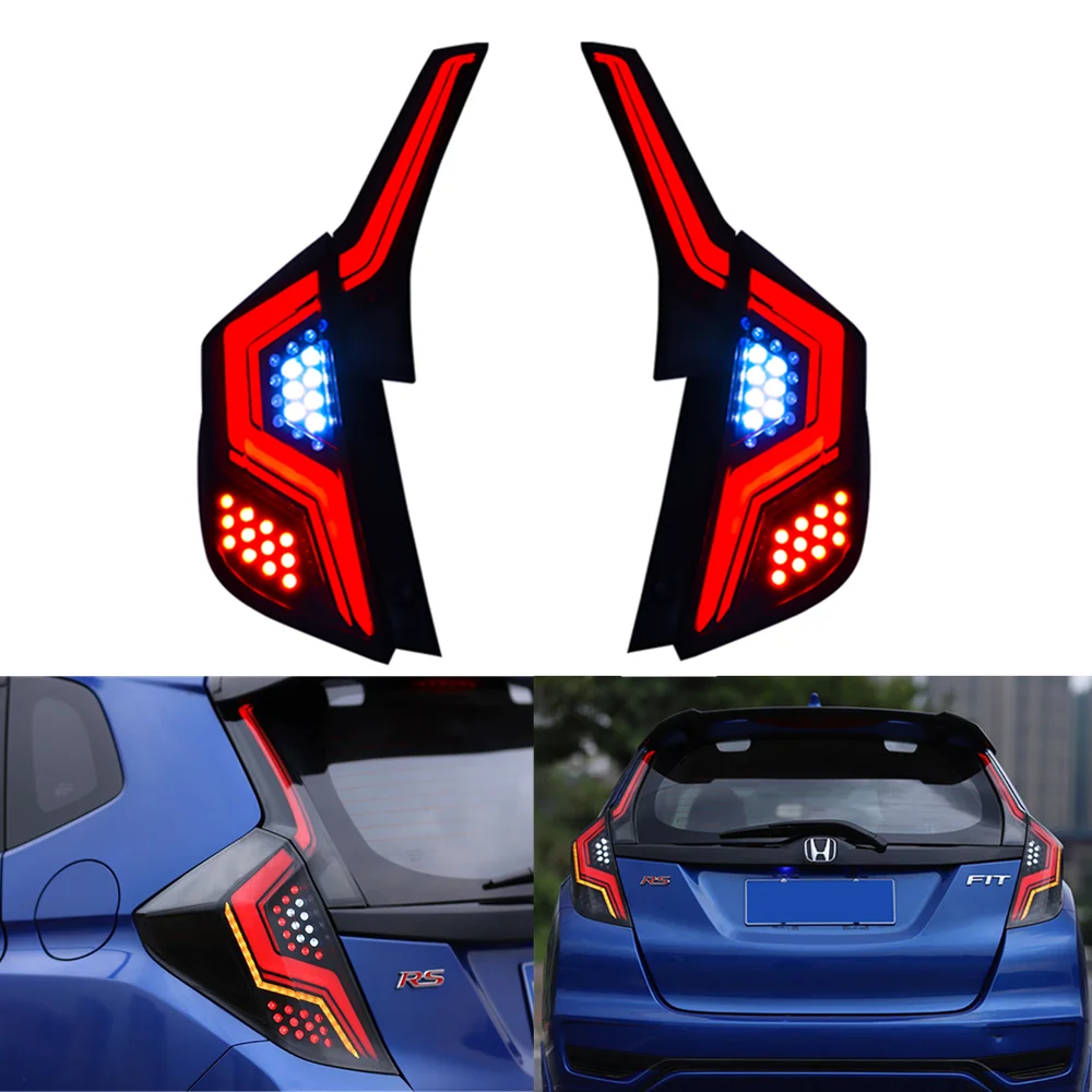 Ledブラックテールホンダフィット14 ジャズリアランプダイナミックインジケータ車のアクセサリー