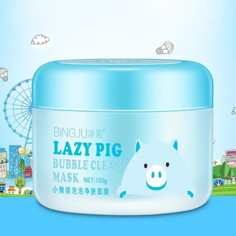 Ленивая свиная кожа кислородные пузырьки карбонат грязевая маска очищающая от