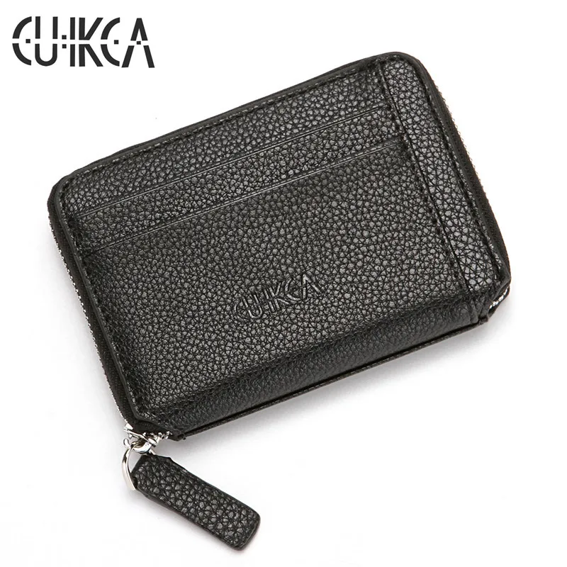 Новинка модный кошелек CUIKCA для женщин и мужчин на молнии тонкий короткий из