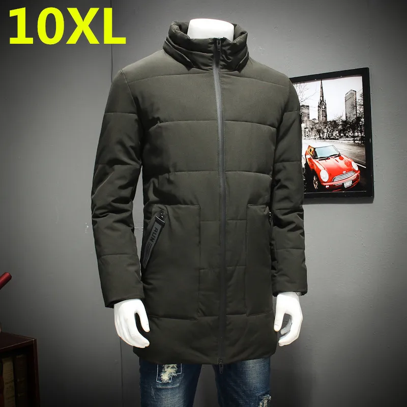 10XL 9XL 8XL 7XL зимняя куртка для мужчин свободные толстые теплые Одежда высшего