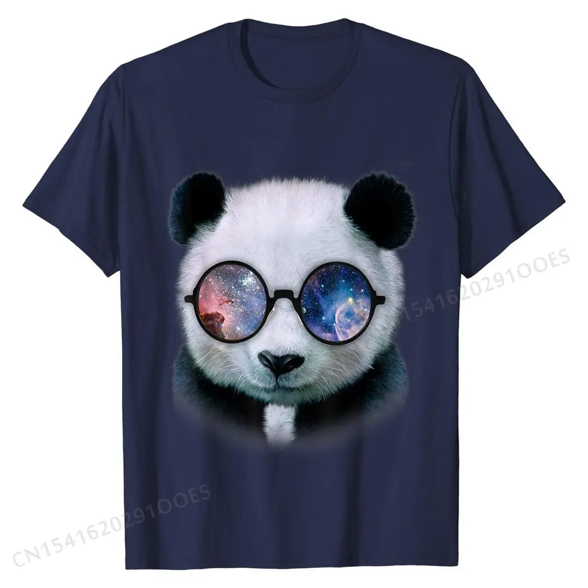 Футболка с милой пандой одежда ботаник круглые Galaxy Линзы для очков футболки