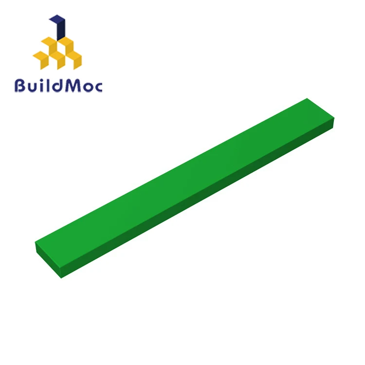 BuildMOC Совместимость для 4162 1x8For строительные блоки части DIY логотип развивающие