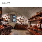 Фотофон Laeacco для кухни, Декор, старинный шкаф, кастрюли, сковородки, фотофоны в ретро стиле, Классические фоны для фотосъемки, фотозона