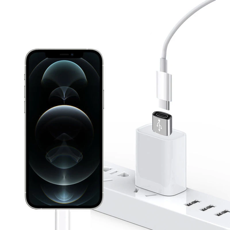 Адаптер OTG с гнездом Type-C на USB 3 0 папа C разъем для iPhone 12 Mini 11 Pro Max Macbook Air Pods PD