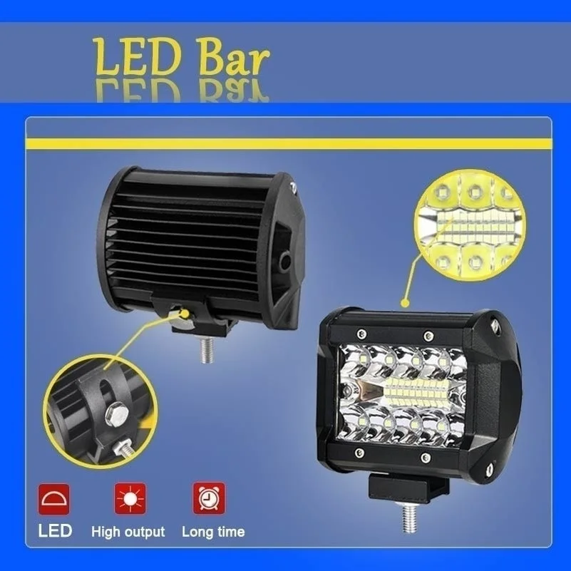 120 Вт налобный светильник светодиодный проекционный бар 12000 лм внедорожный