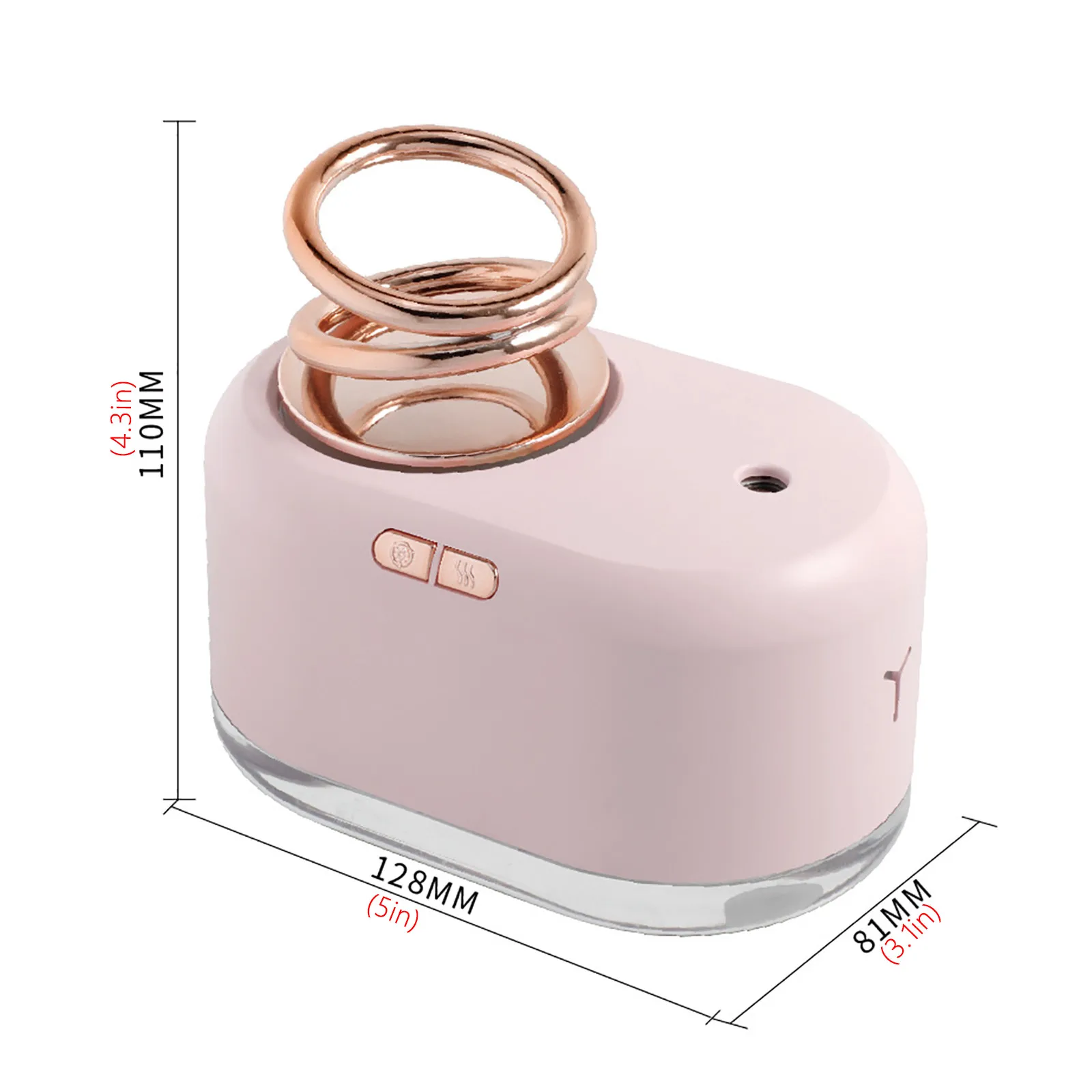 

Suspended Double Ring Usb Humidifier Portable Diffuser Air Led Light Mist Maker Air Freshener For Home Decor Atomizer#G4