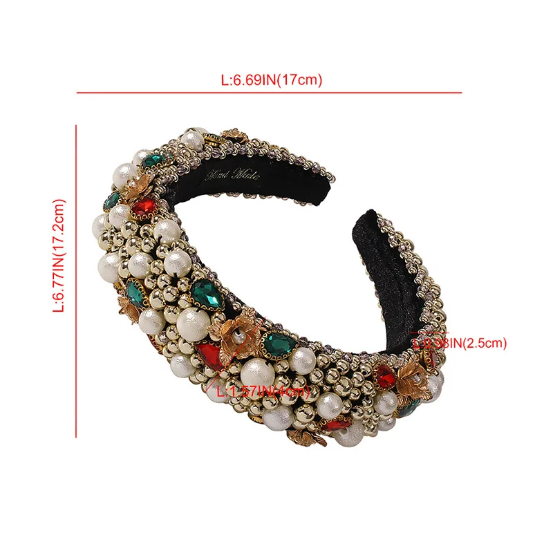 

Pearl Beaded Hair Band 2021 Fashion Headwear Girl Women Handmade Hair Accessories Headwear Pearl Flower Headband Hair Hoop