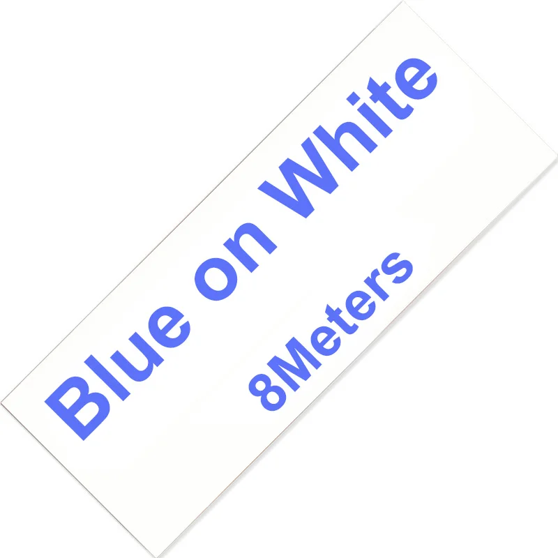 Многоцветная 12 мм Tze лента для маркировки совместимая Brother P-touch принтер этикеток Tze231 Tze-231 Tze PT лента для этикеток Tze 231 - Цвет: Blue on white
