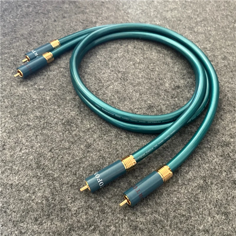 

Hi-Fi ортофон 8NX кабель RCA усилитель CD Hi-end позолоченный OFC медный аудиокабель RCA