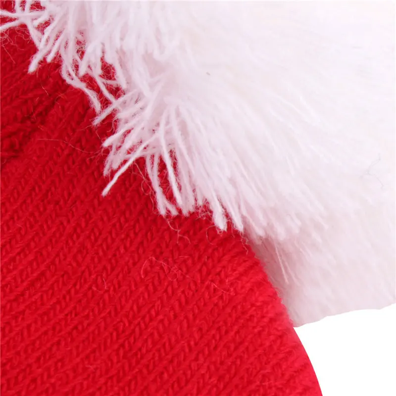 

Toddler Baby Christmas Beanie Cap Warm Winter Infant Cute Printed Winter Warm Knitted Hat Cap with Pom Pom for Boys and Girls