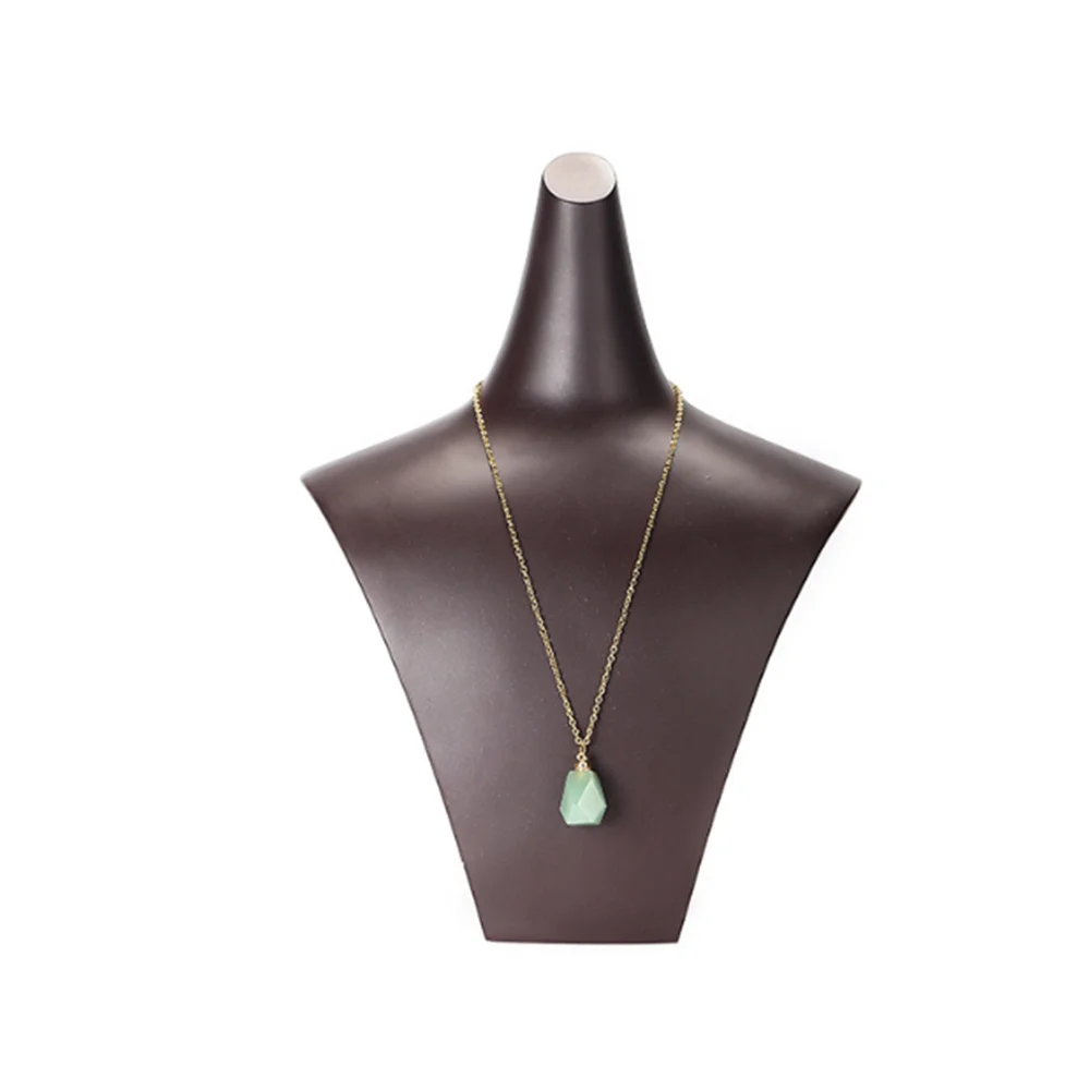 

Natural Quartz Crystal Perfume Bottles Essential Oil Bottle Pendant Necklace Charms Jewelry Home Decoration