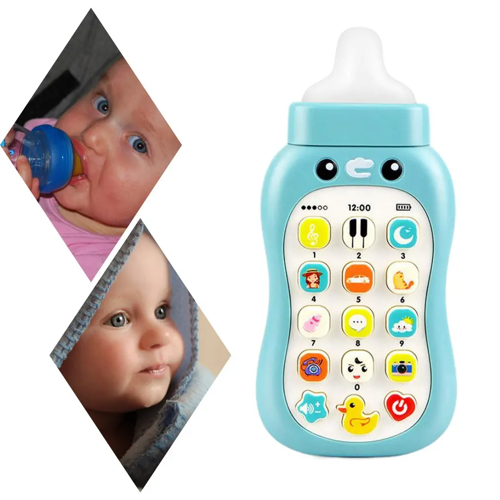 

Baby Phone Toy Mobile Phone for Kids Telephone Toy Milk Bottle Enfant Early Educational Mobile Toy Music Learning Machine
