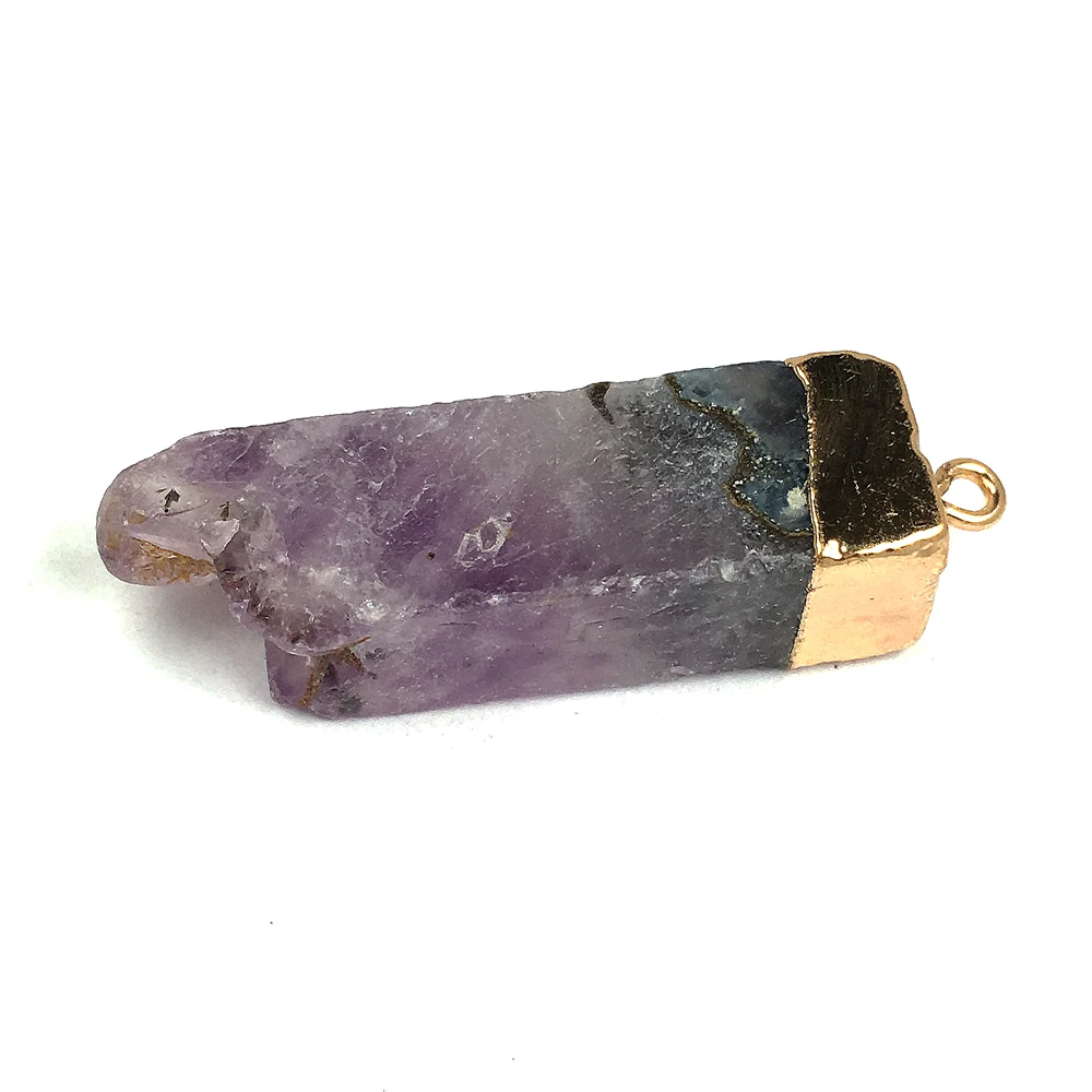 

Natural Stone Pendants Charm Agates Necklace Pendant for Jewelry Making Size 12x40-13x45mm