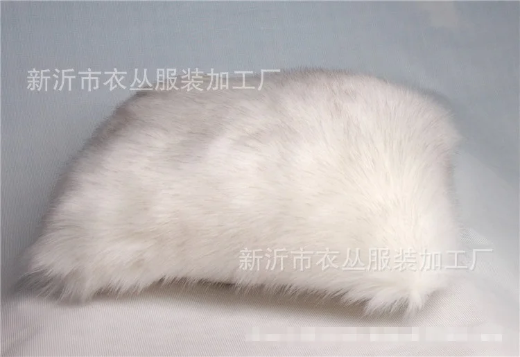 Декоративная Новинка роскошная Рождественская наволочка из белого меха