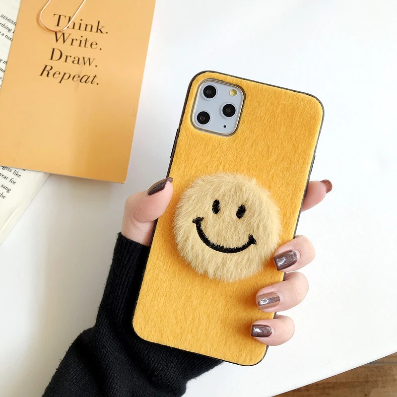 2019 Case For Vivo Y85 V9 Z1 Z1i V11 X21S V11i Z3 Z3i V15 Pro Hot Fashion Color Smile Plush Cases Back Cover Phone Coque |