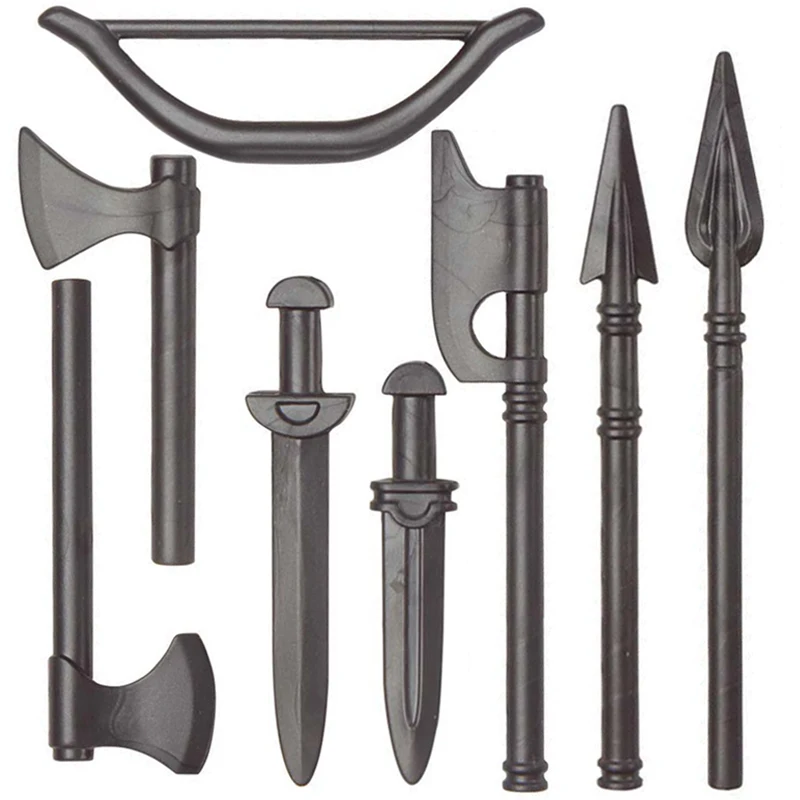 Koruit рыцарь средневековья Рохан оружие для 4 см мини куклы меч топор копье лук MOC