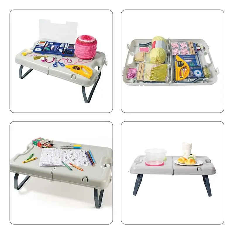 

new Folding Table Travel Desk Storage Case Lightweight Portable Table for Indoor Outdoor Kitchen Camping