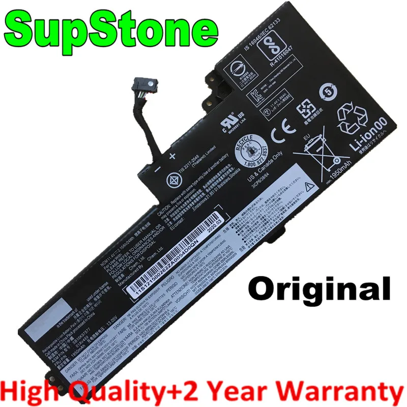 Оригинальный аккумулятор SupStone 01AV489 01AV419 01AV420 01AV421 SB10K97576 SB10K97578 для ноутбука Lenovo