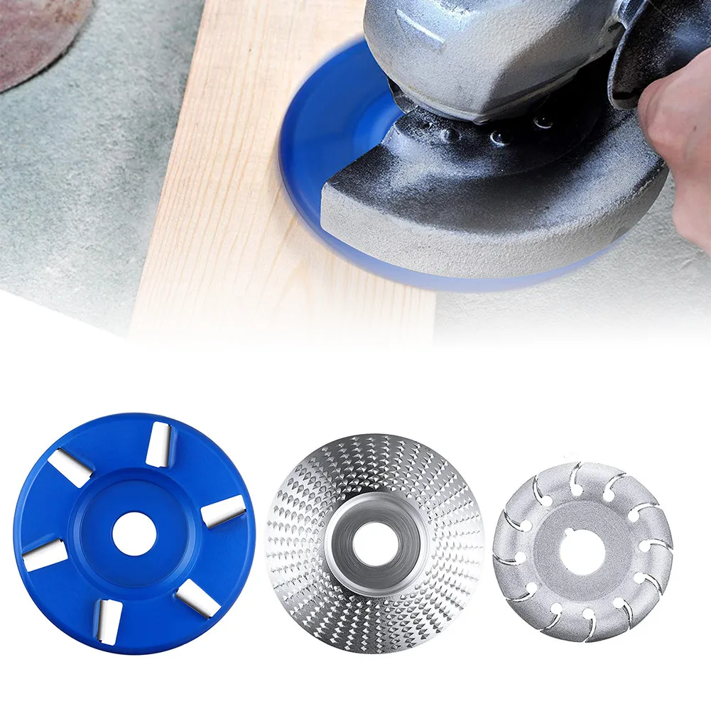 

3pcs Wood Grinding Wheel Rotary Disc Carving Tool Abrasive Disc 12 Teeth Wood Polishing For Sanding Shaping Discs And Polishing