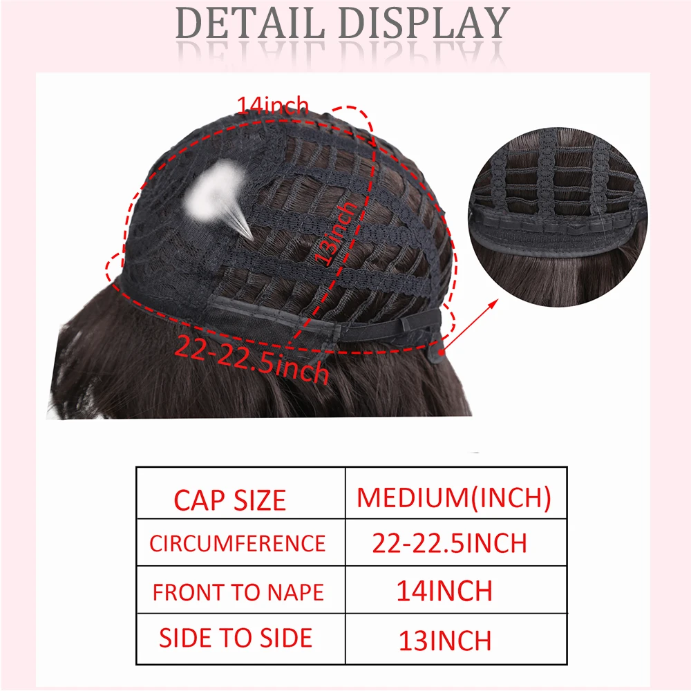 Amir короткие волны синтетический парик Боб Прическа парики средней длины для