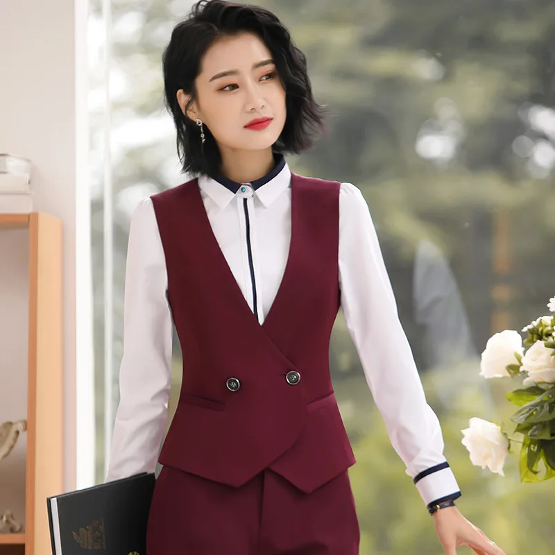 

Spring New Office Lady Casual Vest Women Black Slim Waistcoat Ladies Fashion Elegant Sleeveless Outerwear Coats Plus Size S-4XL